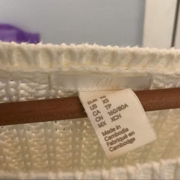 Cream colored waffle knit sweater :) - Picture 3 of 3